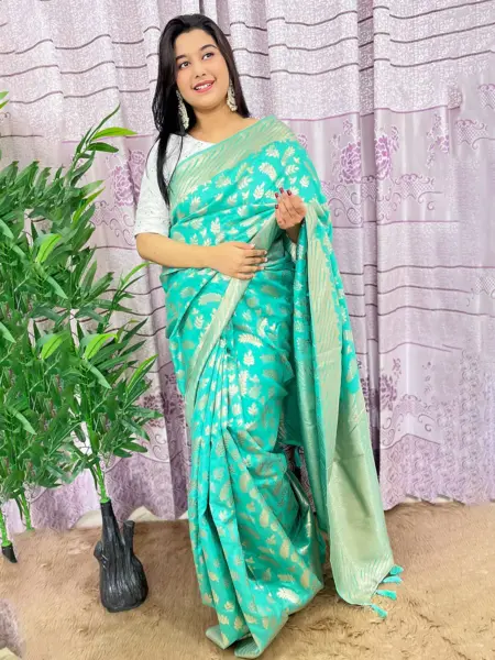 South Indian Silk Saree With Blouse Pcs