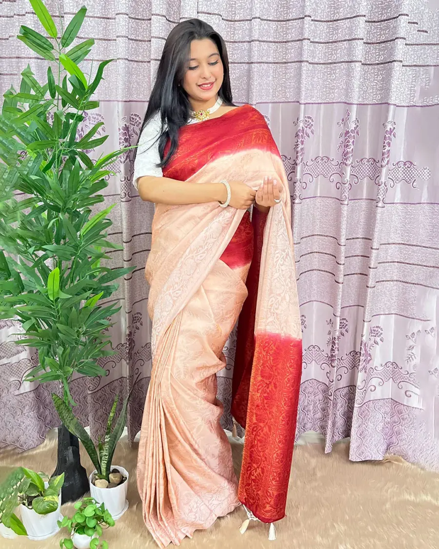 South Indian Silk Saree With Blouse Pcs - Image 2