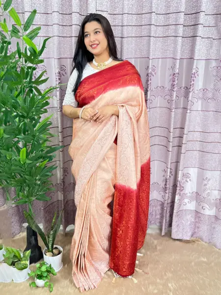 South Indian Silk Saree With Blouse Pcs