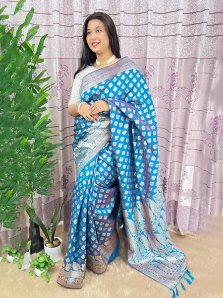 South Indian Silk Saree With Blouse Pcs