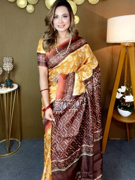 Shine in luxury 100% Pure Silk Saree