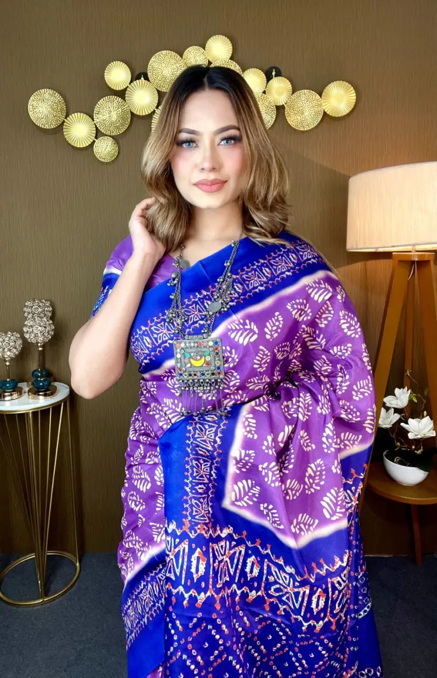 Shine in luxury 100% Pure Silk Saree - Image 4