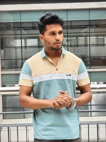 Cotton & Spandex Blend Polo