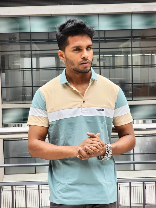 Cotton & Spandex Blend Polo