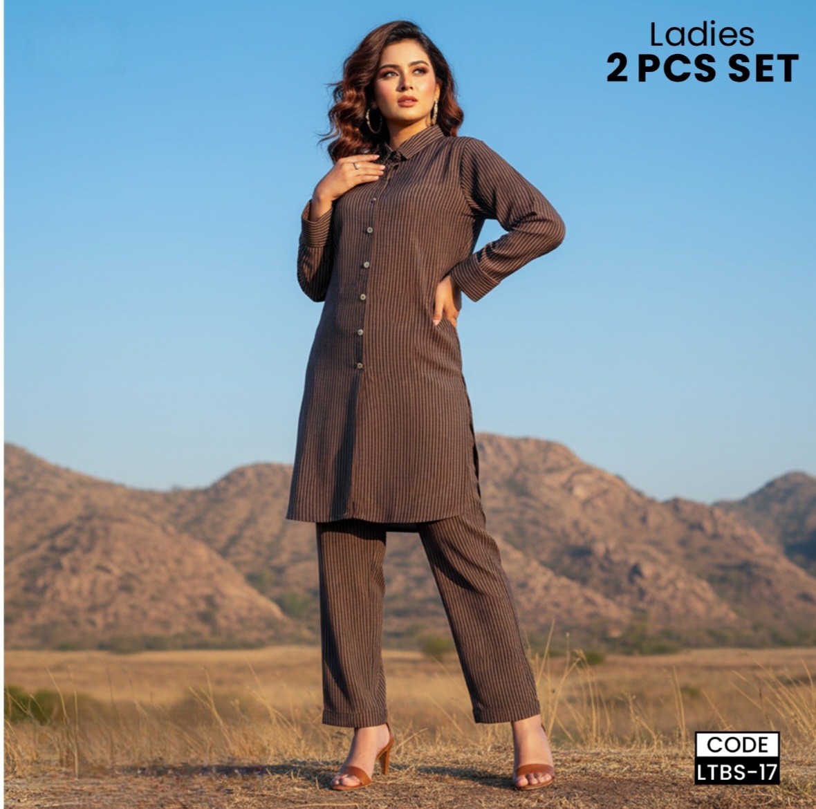 Century Gorgetta Stripe Two-Piece Set