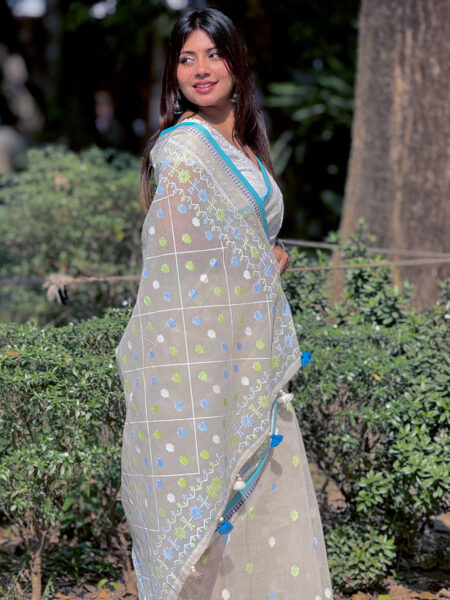 Premium Cotton Ambosh Boutique Saree